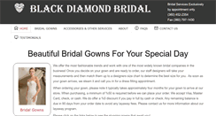 Desktop Screenshot of blackdiamondbridal.com